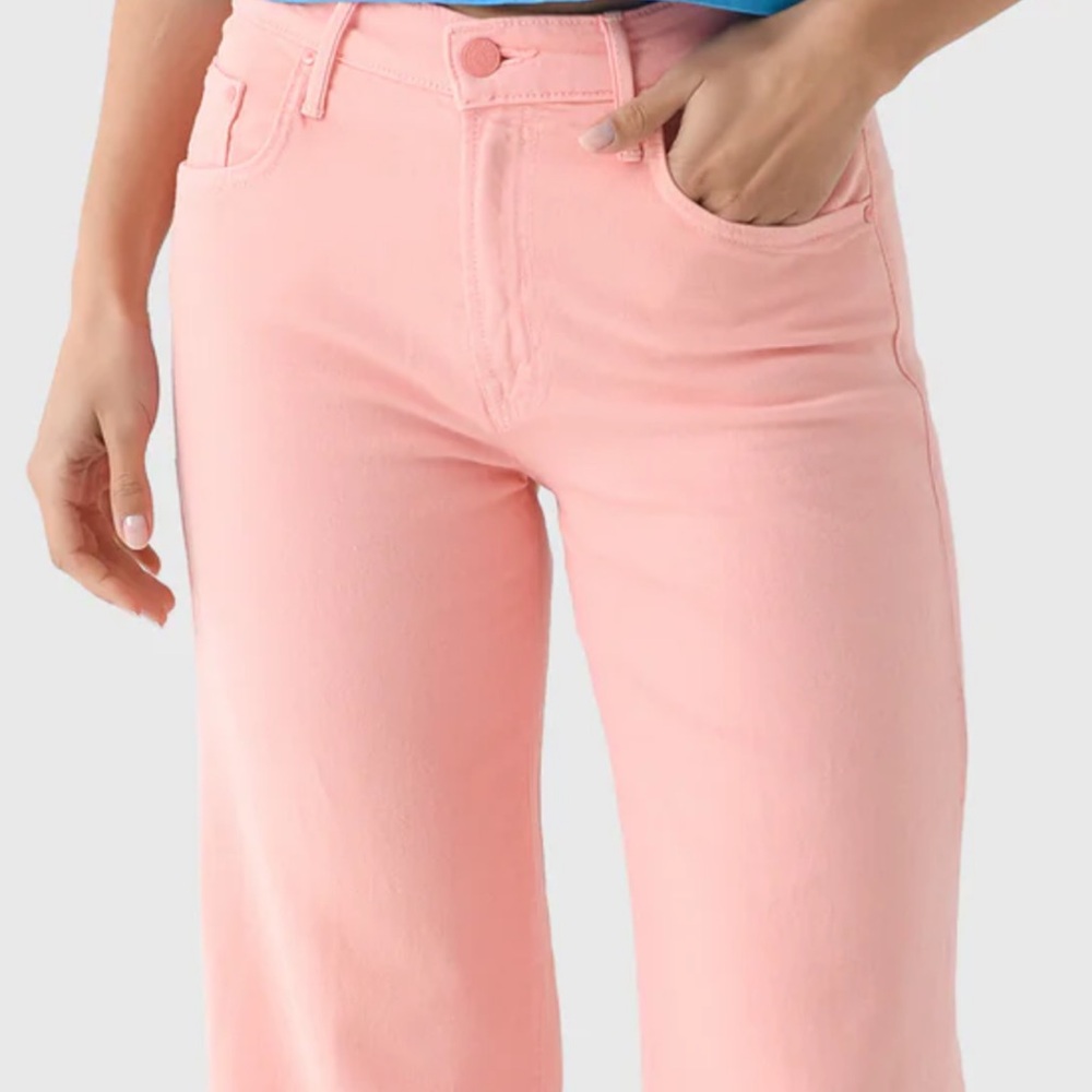 Mother Superior Peach/pink Mid Rise Ankle Pants